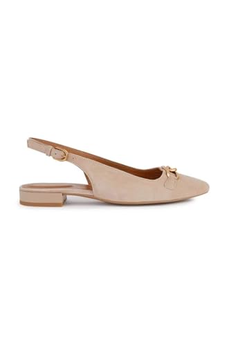 Geox Girls' D Charyssa Ballet Flat, nude, 7 Big Kid2