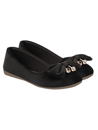 Shoetopia Girls Belly-Velvat Black Ballet Flat - 3 UK (Girls-Belly-Velvat-Black) (B0CQK5WMC3) Amazon Price History, Amazon Price Tracker