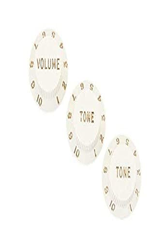 Fender Stratocaster Parchment Knobs - Volume, Tone, Tone (Set of 3) - image 1