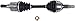 Detroit Axle - 2pc Front CV Axles for 06-10 Hummer H3, 09-10 H3T, 2 CV Axle Shafts Assembly 2006 2007 2008 2009 2010 Replacement