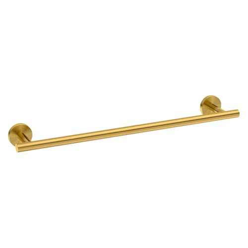 USHOWER Brushed Gold Towel Bar, 24-Inch Towel Racks for Bathroom Wall-Mounted, SUS304 Stainless...