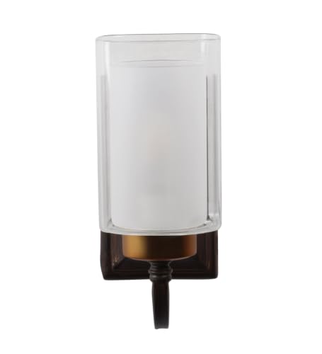 Image of ELIANTE by Jainsons Lights | Wooden Metal Wall Light -S- - Included Bulb | Multi Metal Wall Light | for Living Room, Bedroom, Hallway | E27 Holder | 3 Year Warranty