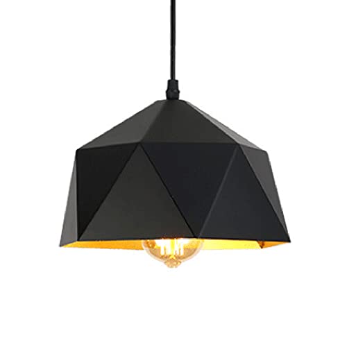 Plafonnier vintage noir résistant pour sublimer un bureau sombre ou un comptoir