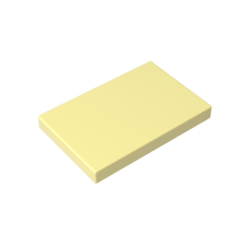 XYEIUGO GDS-1039 26603 Foundation Plate Tile 2x3, Light yellow, 50 PCS