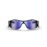 Reebok Lentes de sol inteligentes alimentados por Lucyd | Lente polarizada de espejo rojo | Gafas deportivas Bluetooth de alta fidelidad, espejo violeta, Standart