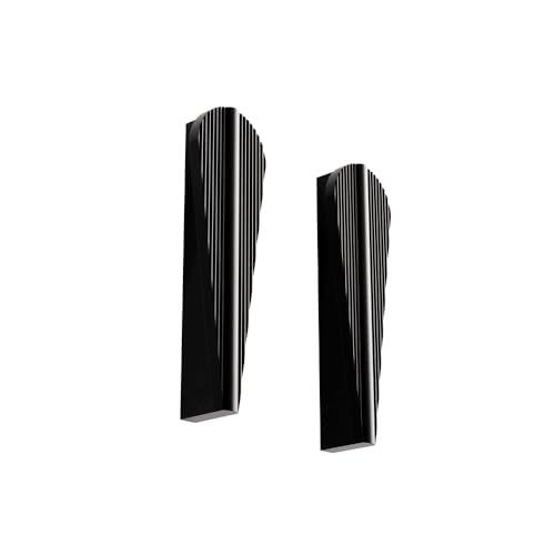 Image of LAPO 4 Inch Cabinet Pull Handles for Wardrobe, Drawer and Kitchen Cupboard Use, Smooth Grip Pattern, Corrosion Resistant, Hole to Hole Size 8.5 cm, Easy Screw Setup (Black, Pack of 4)
