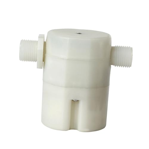 VILLFUL Automatic Float Valve Water Tank Valve Water Level Control Valve Liquid Level Control for Float Side Inlet Float Valve Pool Floating Valve Horizontal Water Valve White