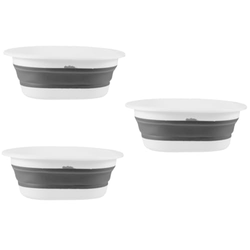 OHPHCALL 3個 折りたたみ洗面台 折りたたみ式食器浴槽 小さな洗面台 足洗い場 キャンプ用洗面台 フルーツ皿の浴槽 ポータブル洗面台 折りたたみ式食器用洗面器 フェイスバスタブ プラスチック