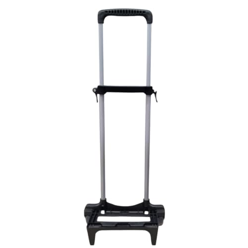 Carrinho Para Mochila De 40 Cm Trava Universal Rodinha Gel (Preto)