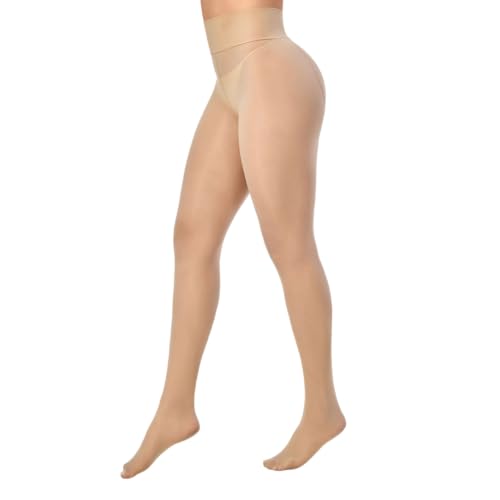 2 Pairs Indestructible Tights for Women，Shiny Pantyhose High Waist Plus Size Tights Ultra-Soft2