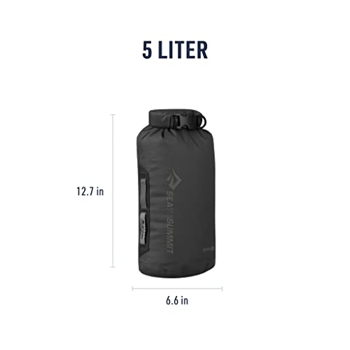 Image of Sea to Summit Big River Dry Bag, Heavy-Duty Dry Storage, 5 Liter, Jet Black