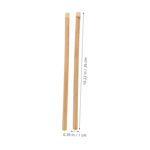 Baquetas profesionales antideslizantes Toyvian de bambú, 1 par, ideales para batería, bombo y música folclórica, para adultos y principiantes miniatura 2