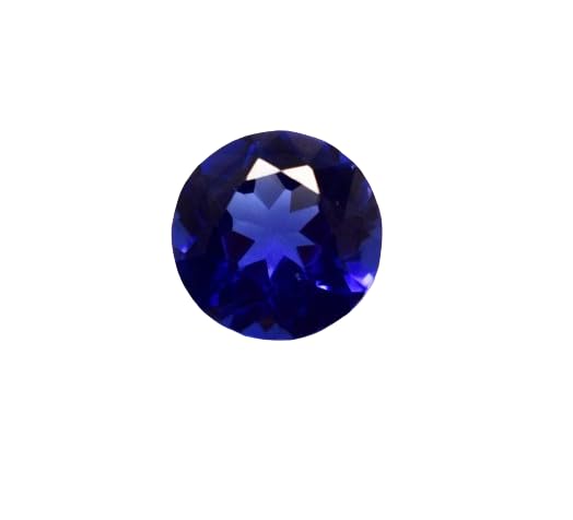 Certified 9.60Ct Natural Blue Tanzanite – AAA Grade Round Cut Loose Gem | 10x5x10mm | Collectible for Fine Jewelry