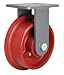 Rigid Caster EHD 8X2-1/4 FT Wheel 3000 Crimson Red