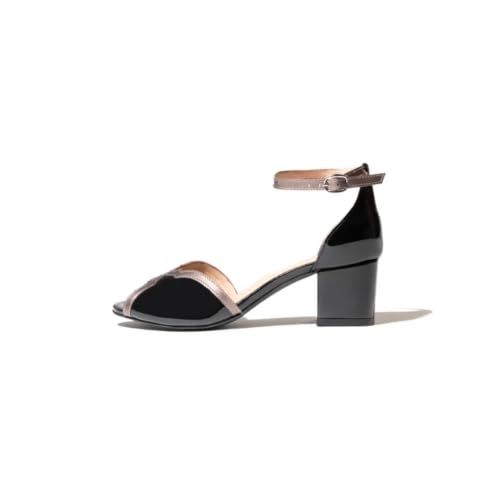 Image of OCEEDEE Samira Women's 2.5 Inch Block Heel Sandal Ankle Strap with Adjustable Buckle | Cushioned Comfort and Elegant for Party & Formal Wear