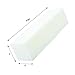 ForPro Professional Collection Super White Buffing Block, 120 Grit, Four-Sided Manicure and Pedicure Nail Buffer, 3.75” L x 1” W x 1” H, 20-Count