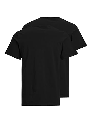 JACK & JONES Herren Jacbasic Crew Neck Tee 2 Pack T Shirt, Schwarz, XL EU – Ansicht 6