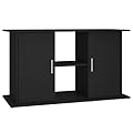 vidaXL Black Aquarium Stand - Engineered Wood Fish Tank Support with Practical Storage - Attractive Home Decor - Dimensions: 101x41x58cm