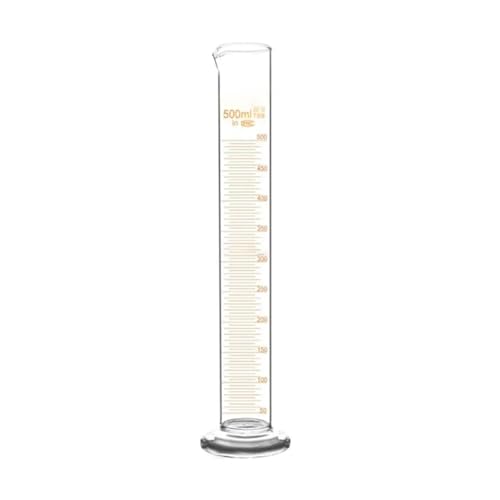 Cylindre en verre de 500 ml gradué évitant les éclaboussures de laboratoire