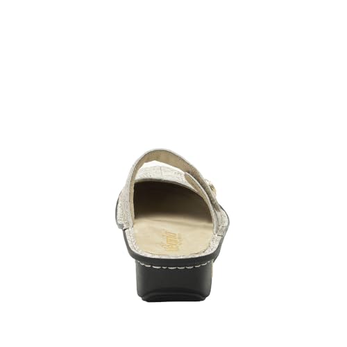 Image of Alegria Women Kamila - Timeless Comfort, Arch Support and Style for Everyday Elegance - Nursing and Healthcare Professionals Slip-Resistant Mules - Open Back Leather Comfort Walking Clog Shoes