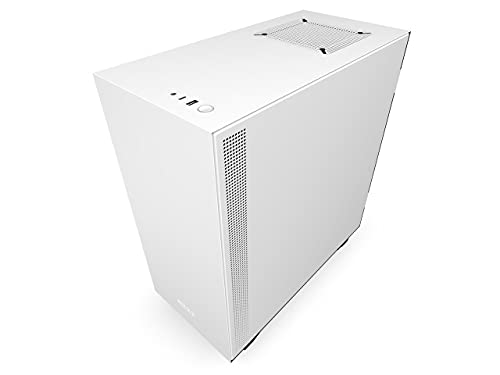 Image of NZXT H510i - Compact ATX PC Gaming Case - RGB LED & Smart Fan Control - Tempered Glass - Matte White