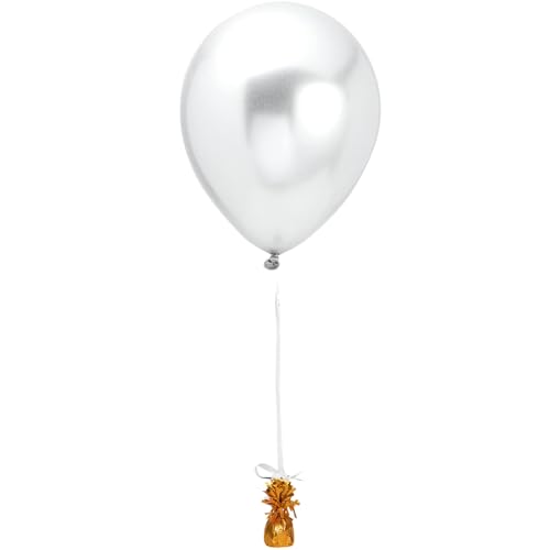 Image of Foil Fringe Foil Balloon Weight | Orange | 1 Pc
