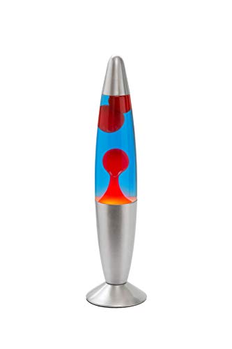 Signes Grimalt Candeeiro de mesa lava, azul / vermelho, 35 X 10 cm