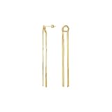Tolldek Pendientes de oro amarillo de 9 K/14 K/18 K, para mujer, pendientes de oro de 18/14/9 quilates, Oro amarillo de 9 quilates (375), Sin circonita