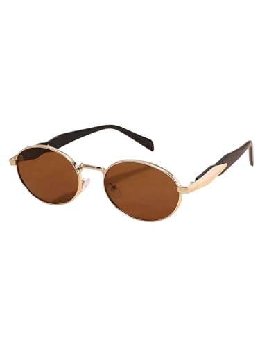 Image of IFLASH Trendy Oval Sunglasses for Women, Stylish Sun Glasses with UV400 Protection, Fashion Accessories Gift