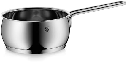 WMF Quality One Stielkasserolle 16cm ohne Deckel, kleiner Topf 1,7l, Milchtopf Induktion, Kochtopf klein, Nudeltopf Cromargan Edelstahl poliert, unbeschichtet