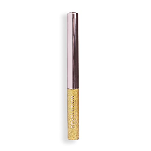 Image of Makeup Revolution Ultimate Lights Chromatic Liner Gold Ultra Glam, festive look with shimmering shadows Eyeliner (Pack of 2)