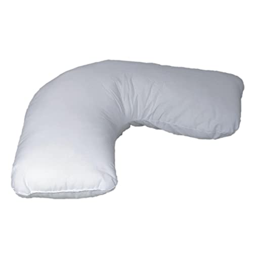 Image of DMI Body Pillow, Side Sleeper Pillow and Pregnancy Pillow with Contoured Support to Eliminate Neck, Back, Hip, Joint Pain and Sciatica Relief with Removable Washable Cover, Firm, U Shape Neck Pillow
