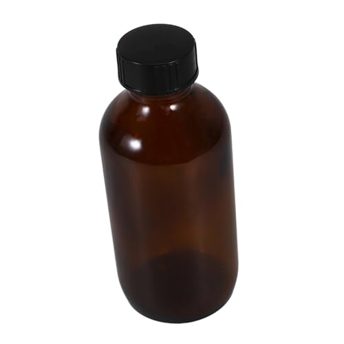 NUOLUX 遮光ブラウンガラス瓶 薬用密閉容器 漏れ防止キャップ付き 薬剤 化粧品 香水対応 耐衝撃性ガラス製 保存用