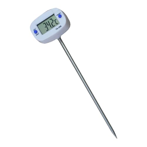 スチールプローブ付きデジタル調理温度計、温度計LCD、グリル&フライでの正確な油温、高速読み取りキッチンツール、温度制御用。