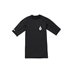 Volcom Mens Solid UPF 50+ Short Sleeve RashguardRash Guard Shirt - Image 2