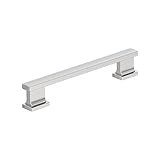 Amerock 10BX3709226 | Polished Chrome Cabinet Pull | 5-1/16 inch (128mm) Center-to-Center | 10 Pack | Triomphe | Furniture Hardware