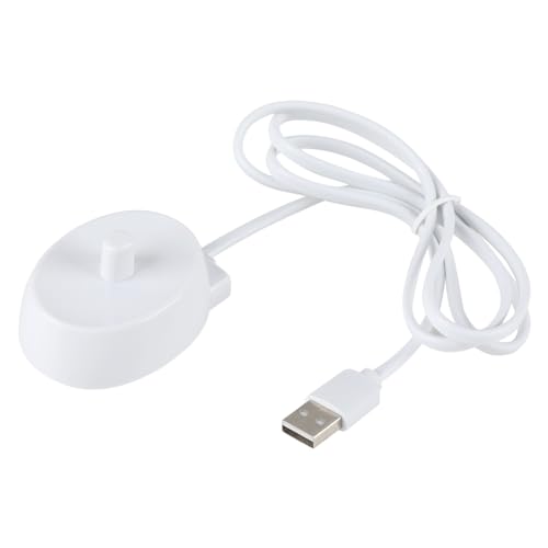 Electric Toothbrush Charger, Compatible with Oral B Toothbrush Charger Type 3757, Replacement Inductive USB Charging Base Waterproof Portable for Travel & Home Use, Supports Genius/Pro/Smart Series