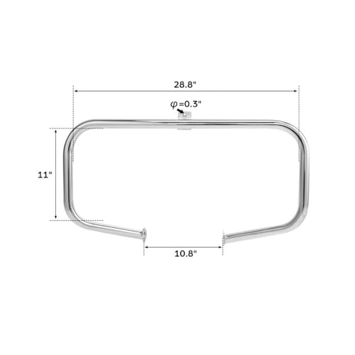 Pare-chocs moto MoGarde contre les rayures moteur pour Electra Glide 1997-2008