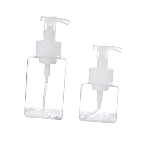 LRXIYODE 2 piezas Botellas de Cosméticos Portátiles Dispensador de Jabón Espumoso para y Hogar Recipientes Vacíos Reutilizables Material Premium