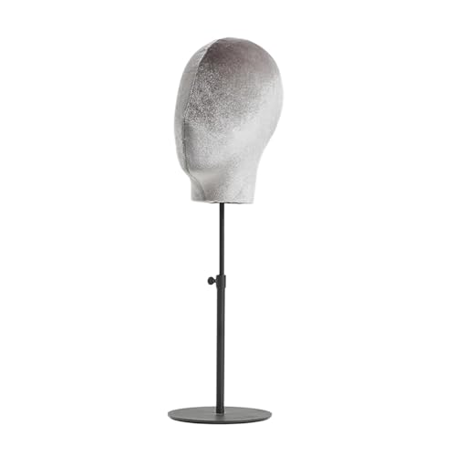 Rebellious Soporte versátil para sombreros y pelucas, estante de exhibición de piezas de pelo con altura ajustable, accesorios de salón de pelo