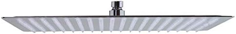 ALFI brand RAIN16S 16-Inch Solid Square Ultra Thin Rain Shower Head, Polished Stainless Steel