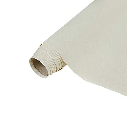 Tissu imitation cuir blanc texturé haut de gamme pour réfection de sièges