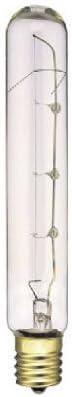 03705 25W44; Tubular Light Bulb - Clear Finish