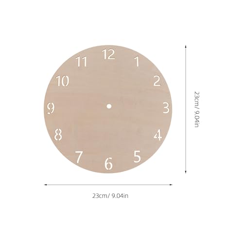 Esfera de reloj redonda de madera para diseñar relojes a medida con tutoriales incluidos 3