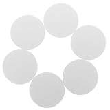 GRIRIW 6 Pezzi Piastre Metalliche in Ferro per Supporto Magnetico Auto per Cellulari e Gps Angoli Arrotondati, Adesive, Resistenti senza Graffi