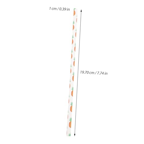 Pitillos de papel con diseño mixto 19.7 cm 100 piezas miniatura 5