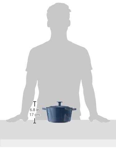 Image of Cuisinart 3 Qt Casserole, Covered, Enameled Provencial Blue