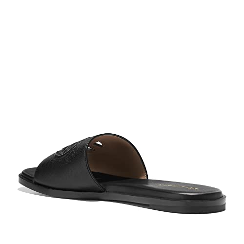 Cole Haan Women's Flynn Logo Slide Sandal, Black Leather, 9.5-B US by Cole Haan - Image 6