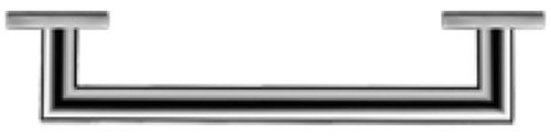 Preisvergleich Produktbild Duravit 0099631000 Wannengriff Karree 300 mm, chrom