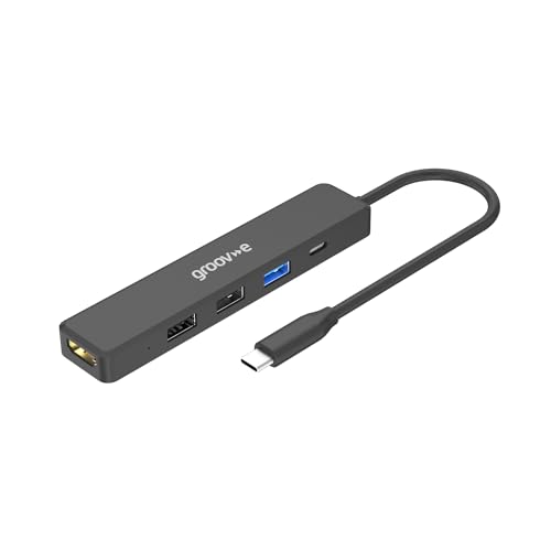 Hub multiport USB-C pour télétravail avec répartiteur HDMI 4K et clé USB - 2